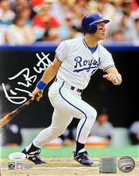 GEORGE BRETT SIGNED ROYALS 8X10 PHOTO #2 - JSA