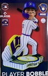 CHRISTIAN YELICH 2022 "RETRO" FOREVER FOCO BREWERS BOBBLEHEAD