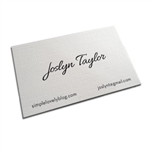 Linen Business Cards