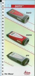 DISTO basic, memo,  pro Manual