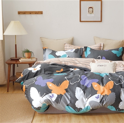 Tilly Butterfly 100% Cotton Comforter Set