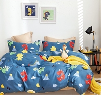 Markutus Dinosaur 100% Cotton Duvet Cover Set