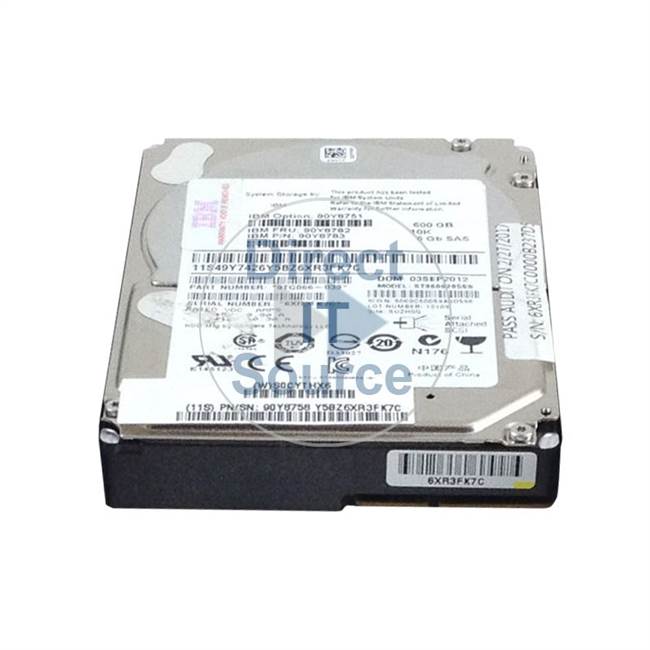 00AD106 IBM - 600GB 10K SAS 6.0Gbps 2.5" Cache Hard Drive