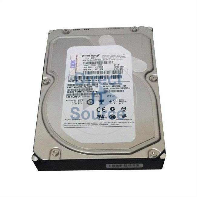 00AK209 IBM - 2TB 7.2K SAS 3.5" Cache Hard Drive