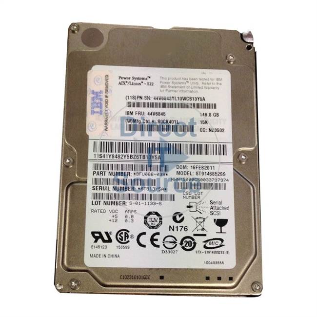 00E6169 IBM - 146.8GB 15K SAS 2.5" Cache Hard Drive