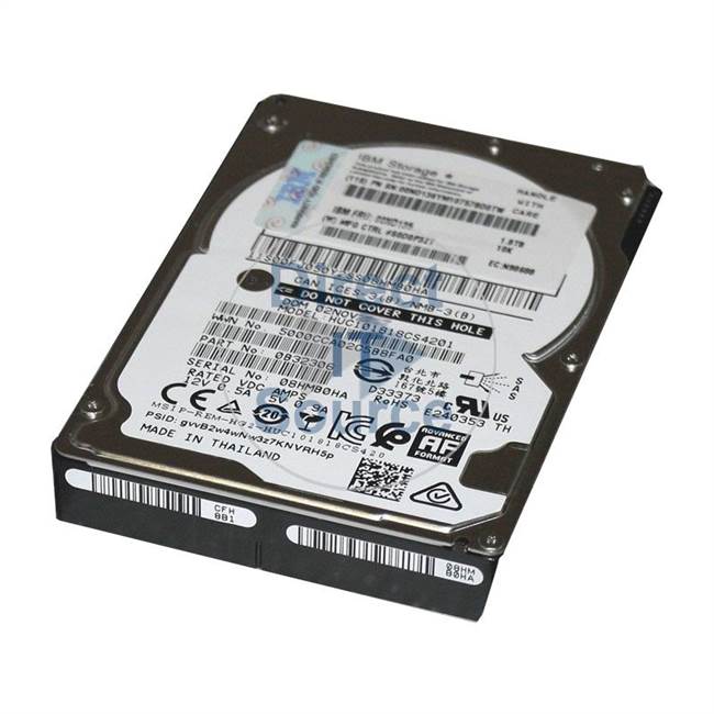 00E9946 IBM - 1.8TB 10K SAS 2.5" Cache Hard Drive