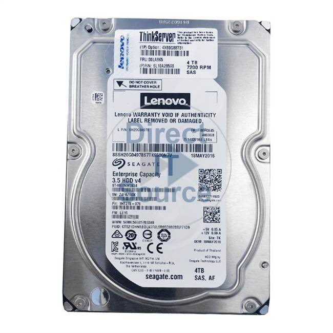 00FC645 IBM - 4TB 7.2K SAS 3.5" Cache Hard Drive