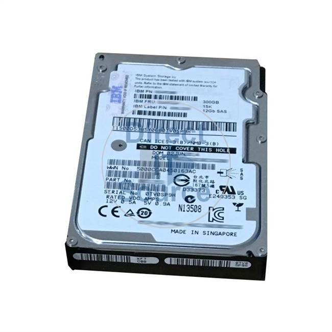 00MJ141 IBM - 300GB 15K SAS 2.5" Cache Hard Drive