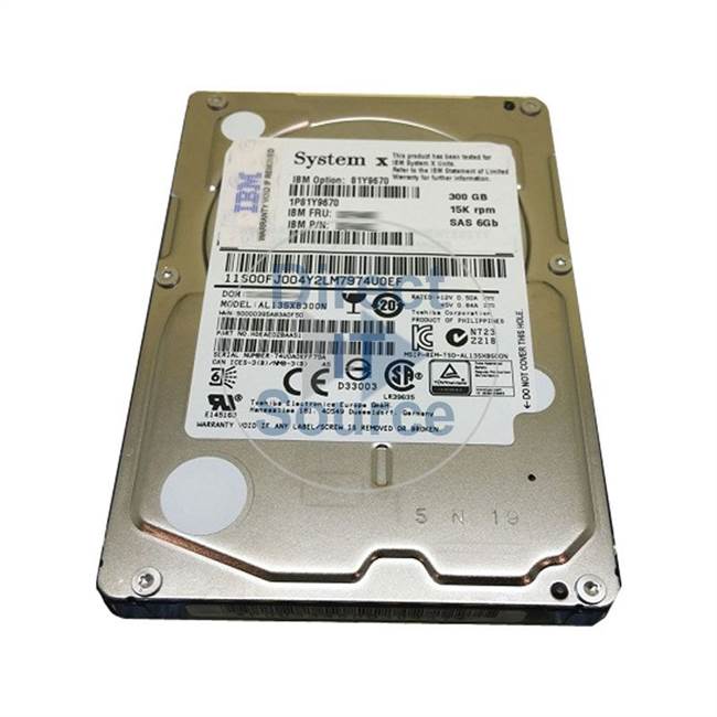 00NC563 IBM - 300GB 15K SAS 2.5" Cache Hard Drive