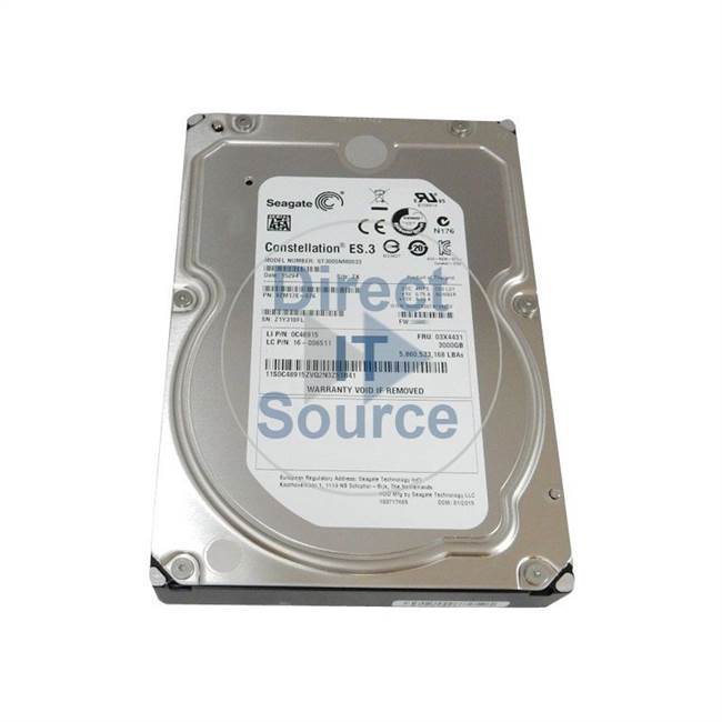 03X4431 IBM - 3TB 7.2K SATA 3.5" 64MB Cache Hard Drive