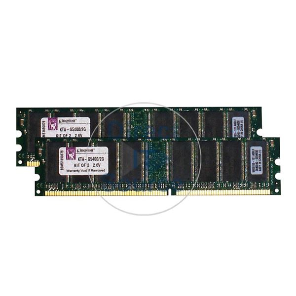 Apple 065-4977 - 2GB 2x1GB DDR PC-3200 Non-ECC Unbuffered 184-Pins Memory
