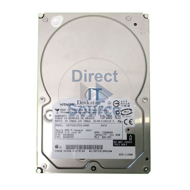 0A30554 Hitachi - 250GB 7.2K SATA 3.5" Cache Hard Drive