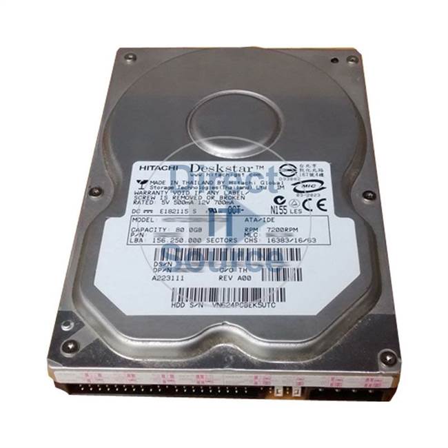 0A32219 Hitachi - 80GB 7.2K ATA 3.5" 2MB Cache Hard Drive