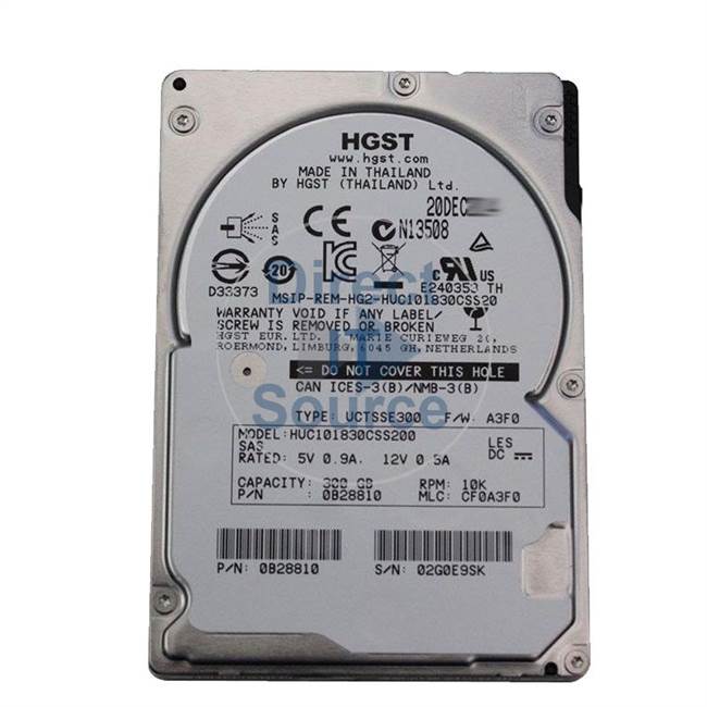 0B28810 Hitachi - 300GB 10K SAS 2.5" 128MB Cache Hard Drive