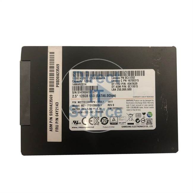 0C41202 IBM - 128GB SATA 2.5" Cache Hard Drive