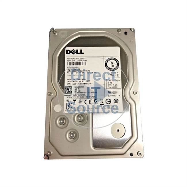 0D2HWM Dell - 3TB 7.2K SAS 6.0Gbps 3.5" Cache Hard Drive