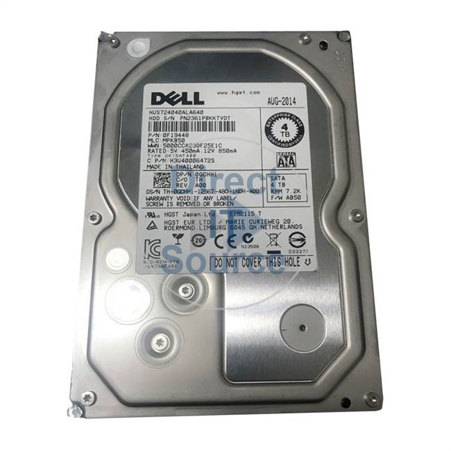 0F19448 Hitachi - 4TB 7.2K SATA 3.5" 64MB Cache Hard Drive