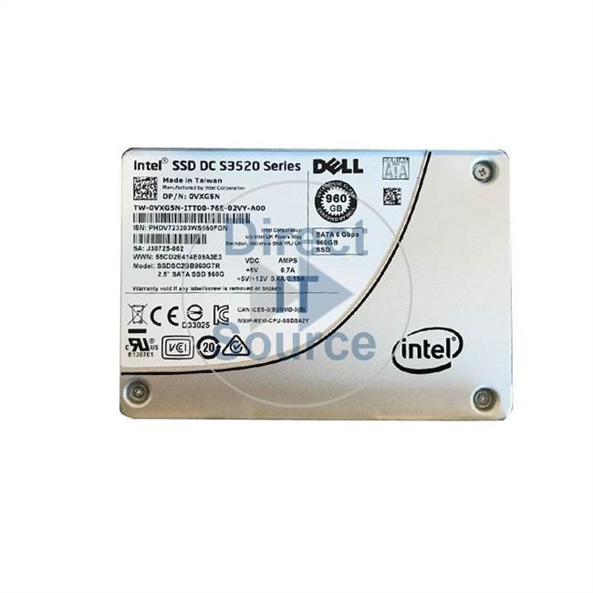 0VXG5N Dell - 960GB SATA 6.0Gbps 2.5" Cache Hard Drive
