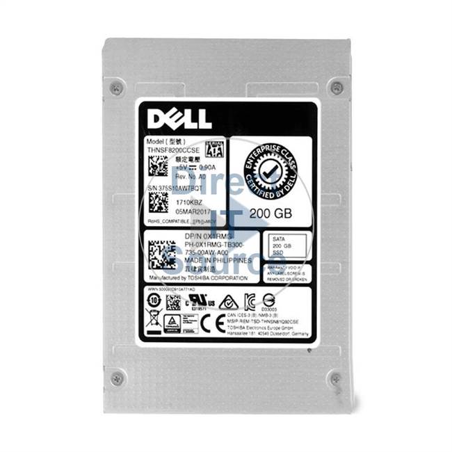 0X1RMG Dell - 200GB SATA 6.0Gbps 2.5" Cache Hard Drive