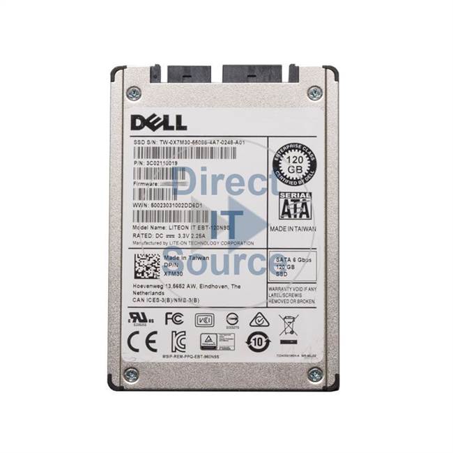 0X7M30 Dell - 120GB SATA 6.0Gbps 1.8" Cache Hard Drive