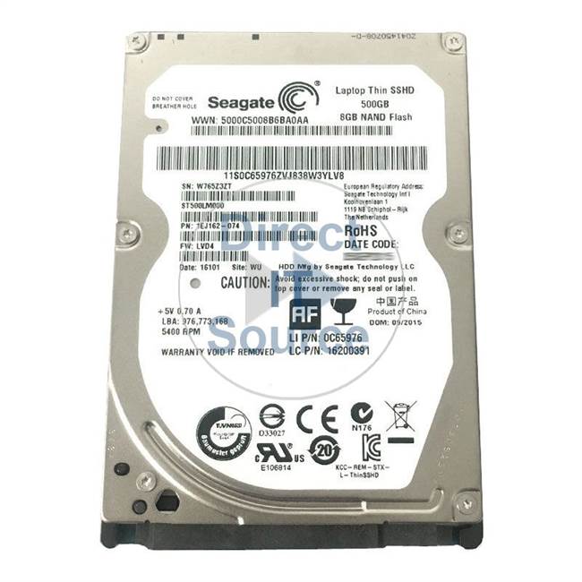 16200391 Seagate - 500GB 5.4K SATA 2.5" 64MB Cache Hard Drive