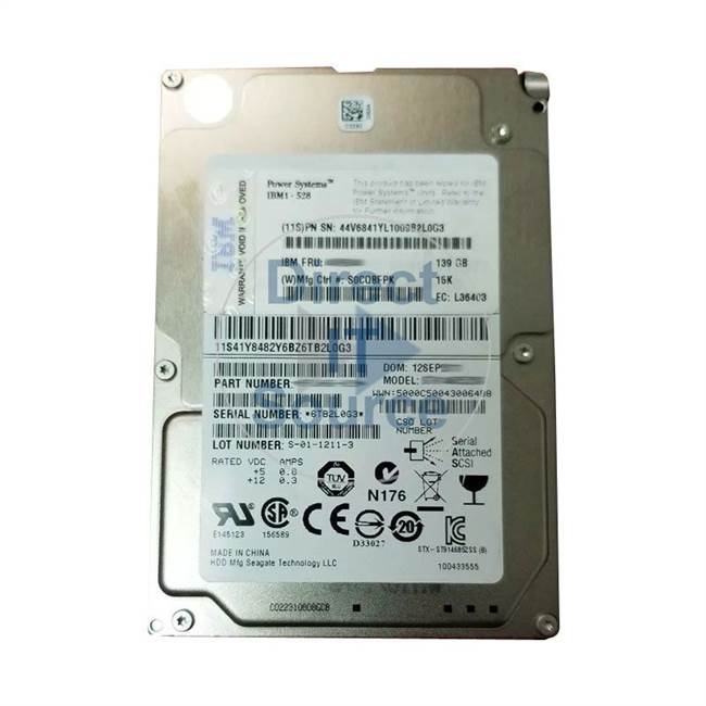 1888-911X IBM - 139GB 15K SAS 2.5" Cache Hard Drive