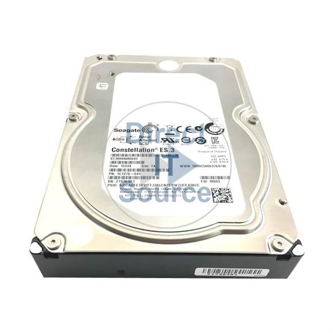 1C1278-041 Seagate - 3TB 7.2K SAS 3.5" Cache Hard Drive