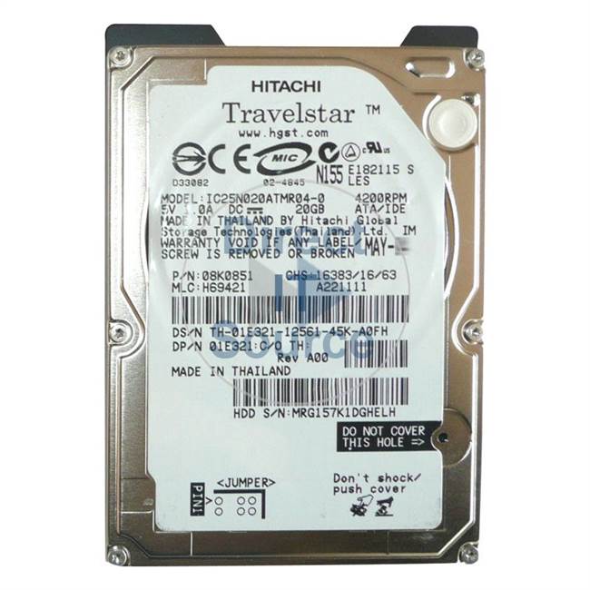 1E321 Dell - 20GB 4.2K IDE 2.5" Cache Hard Drive