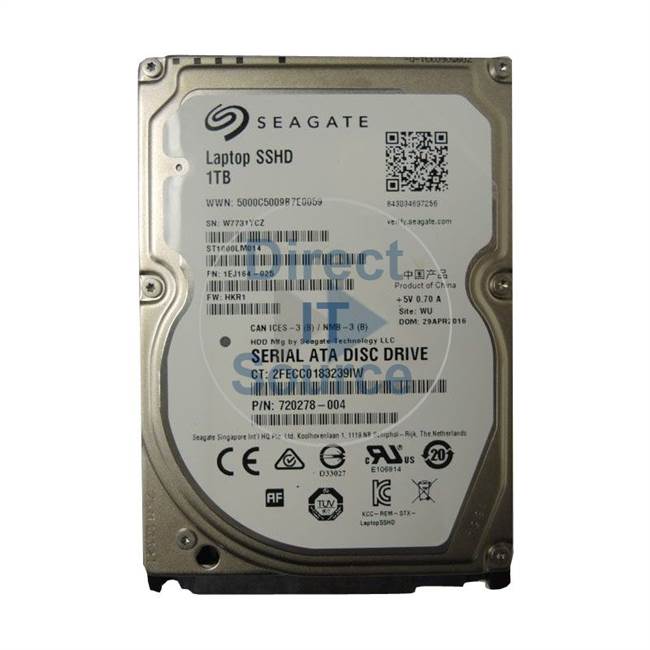 1EJ164-025 Seagate - 1TB SATA 2.5" Cache Hard Drive