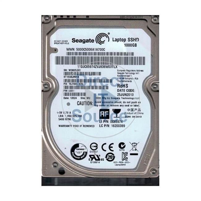 1EJ164-070 Seagate - 1TB 5.4K SATA 2.5" 64MB Cache Hard Drive