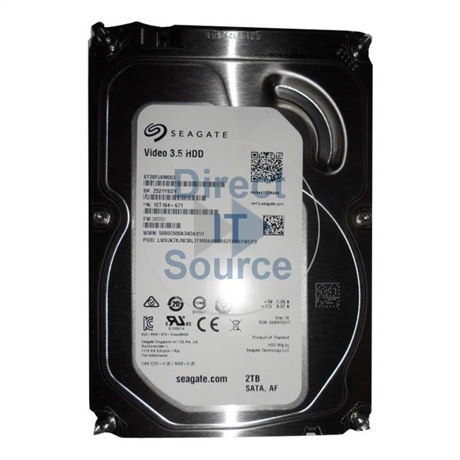 1ET164-671 Seagate - 2TB 5.9K SATA 3.5" Cache Hard Drive