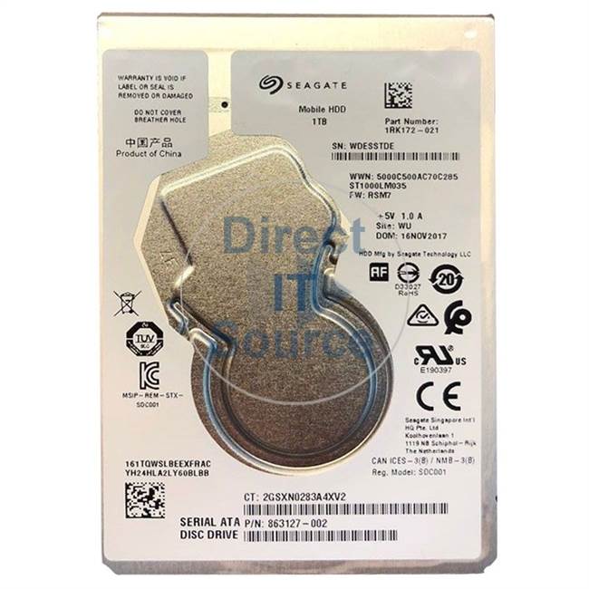 1RK172-021 Seagate - 1TB Cache Hard Drive