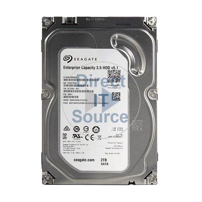 2F3100-001 Seagate - 2TB SATA 3.5" Cache Hard Drive