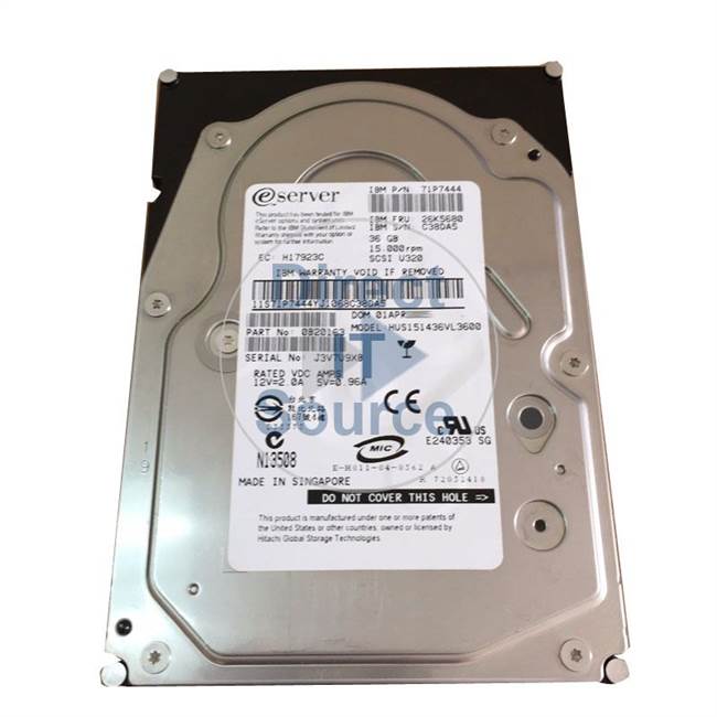 3277-702X IBM - 36GB 15K 80-Pin SCSI 3.5" Cache Hard Drive