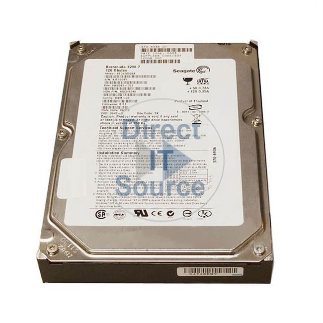 370-6936-01 Sun - 120GB 7.2K IDE 3.5" Cache Hard Drive