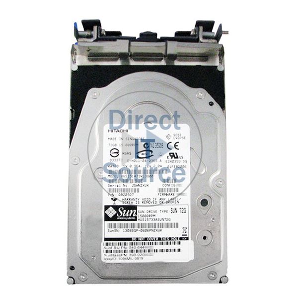 Sun 390-0204 - 73GB 15K Ultra-320 SCSI 3.5" Hard Drive