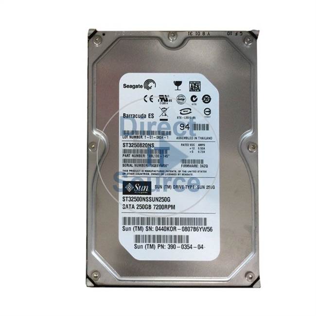 390-0354-04 Sun - 250GB SATA Cache Hard Drive