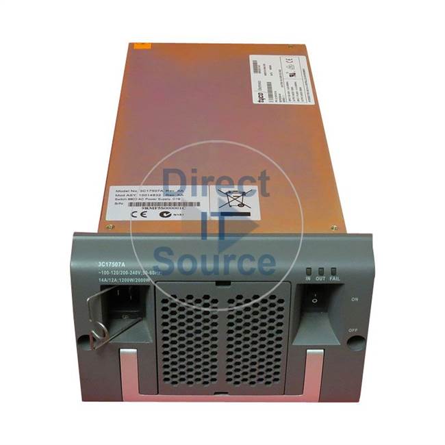 3 Com 3C17507A - 2000W Power Supply for 8800 Switch