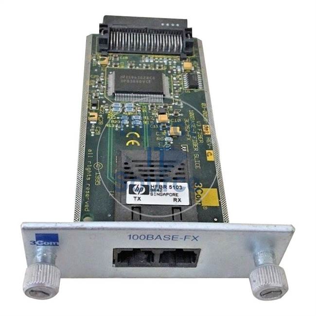 3Com 3C262-FX - Superstack II Ethernet 2-Port 100Base-FX SC Hub Transceiver Module