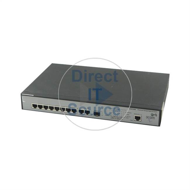 3Com 3CDSG10PWR - 10/100/1000 10-Port Managed GigaBit POE Switch Perp