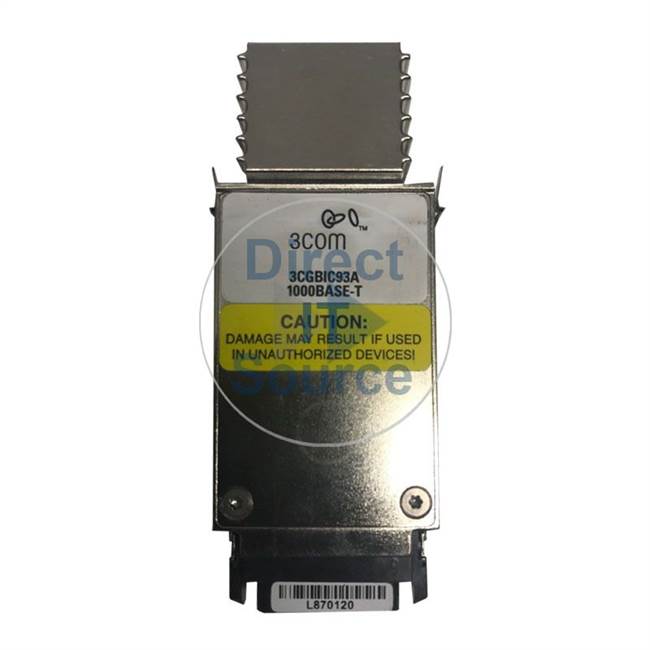 3Com 3CGBIC93A - 1000Base-T GigaBit Ethernet Interface Converter Transceiver