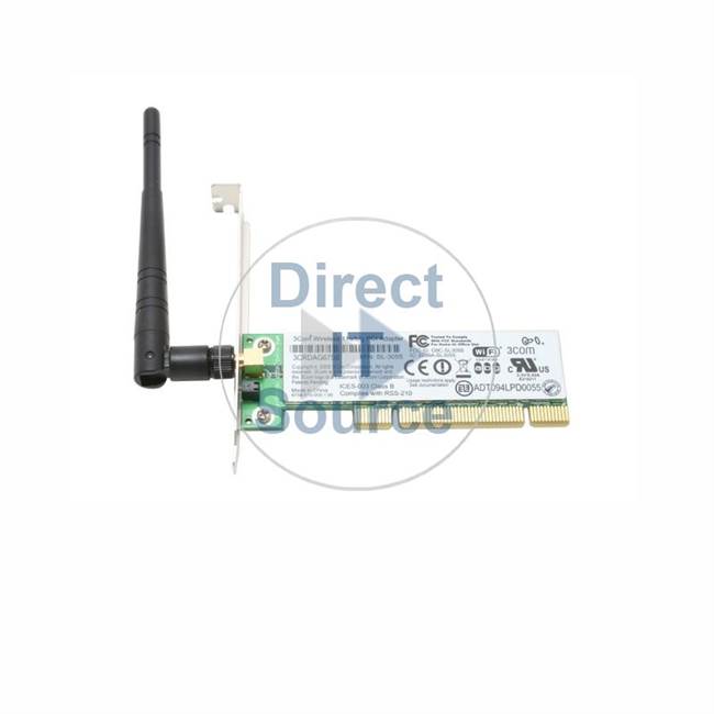 3Com 3CRDAG675B - 11A/B/G 54MBPS PCI Plug-In Wireless Interface Card