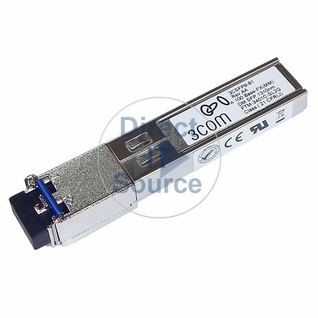 3Com 3CSFP9-81 - 100Base-FX SFP Dual-Mode Transceiver