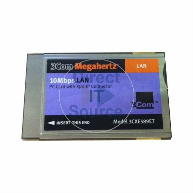 3Com 3CXE589ET - 10MBPS Megahertz LAN PCMCIA Card