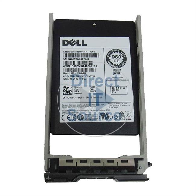 Dell 3D6WK - 960GB SATA 2.5" SSD