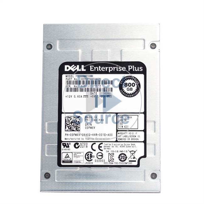 Dell 3FWXV - 800GB SAS 2.5" SSD