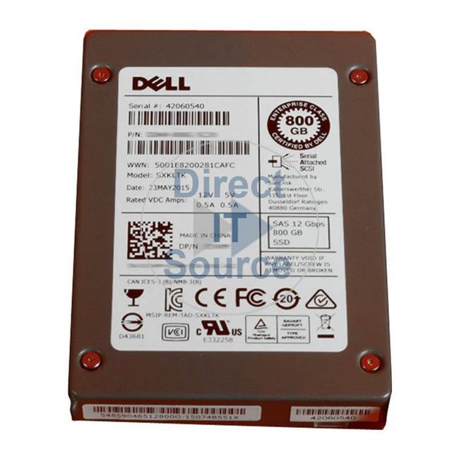 Dell 400-AEJI - 800GB SAS 2.5" SSD