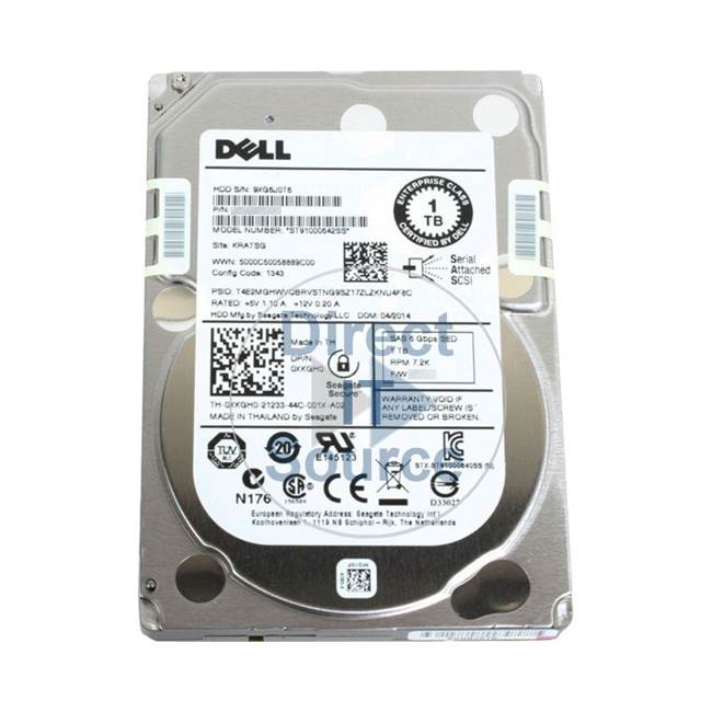 Dell 400-ASHE - 1TB 7.2K SAS 12Gbps 2.5" Hard Drive