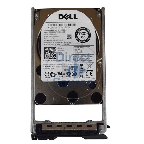 Dell 4X1DR - 900GB 10K SAS 6.0Gbps 2.5" 32MB Cache Hard Drive