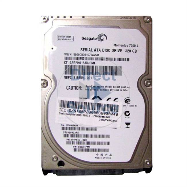 HP 515659-001 - 320GB 7200RPM 2.5-Inch Hard Drive